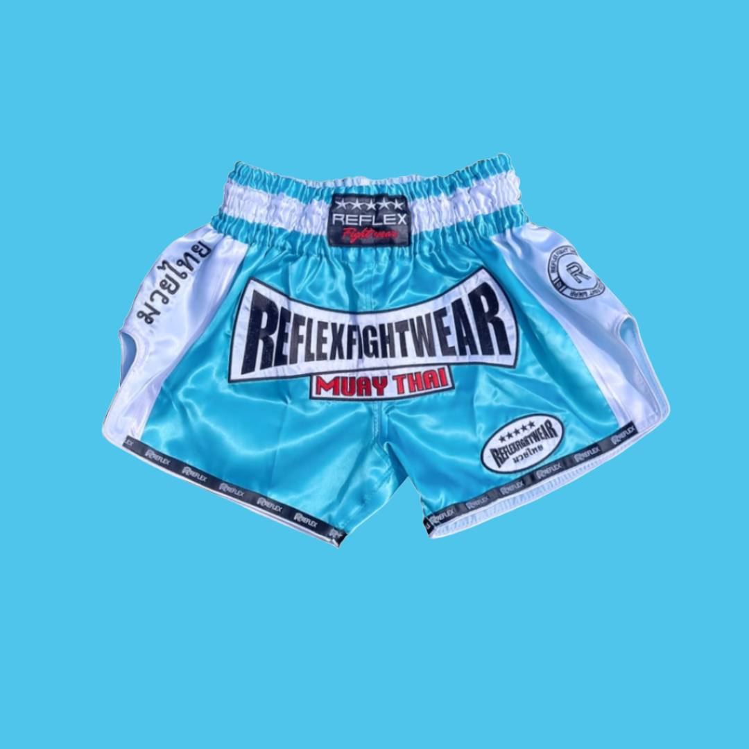 Pineapple Pastel Turquoise Print Pattern Muay Thai Boxing Shorts main image 1