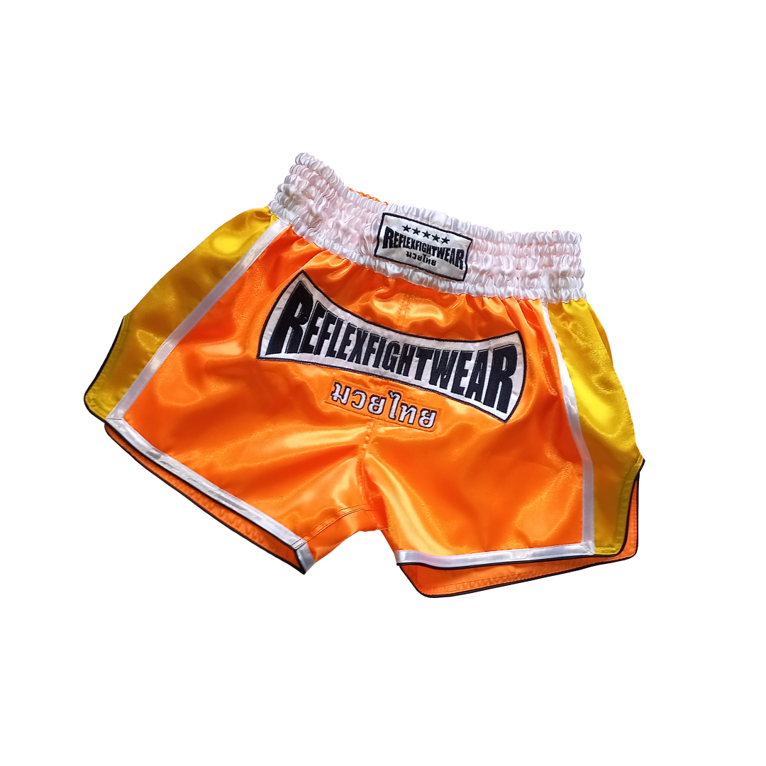 RSO Retro Muay Thai Shorts ORANGE